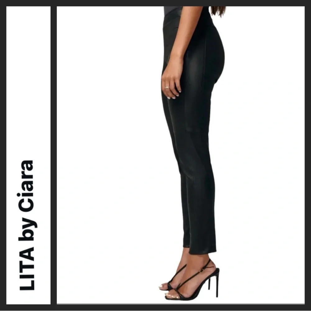 NWT LITA by Ciara Lamb Leather Leader Pants - Picture 7 of 14